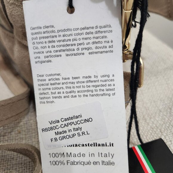 Suede Viola Castellani crossbody - Picture 7 of 8